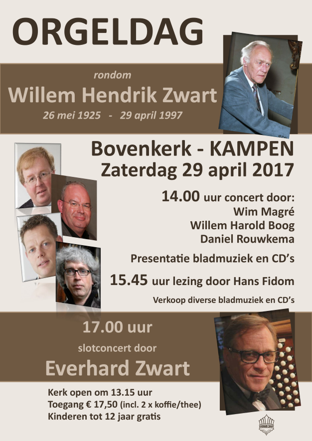 Orgeldag rondom Willem Hendrik Zwart
